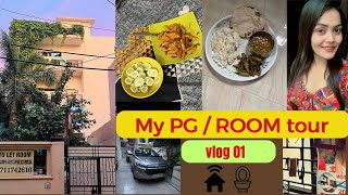 My Noida Pg Room Tour 😍 Rent Wifi Food amp More  Vlog [upl. by Rosamond]