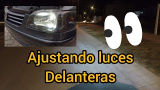 Cómo ajustar las luces delanteras [upl. by Lahsiv122]