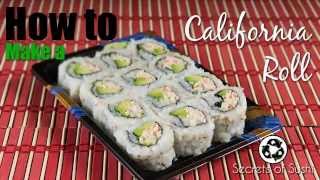 How to Make a California Roll [upl. by Naitsirhk]