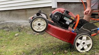 Toro Recycler 22 in Smart Stow  Deck Washout Demonstration [upl. by Vorster721]