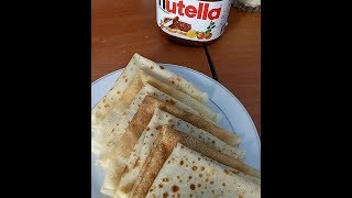 Crêpes avec 1 œuf économique et 100 recette réussite [upl. by Ataner]