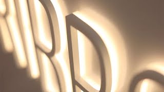 Ultrathin Letter Illumination with the Ribbon Strip from Bounce LED [upl. by Etti]