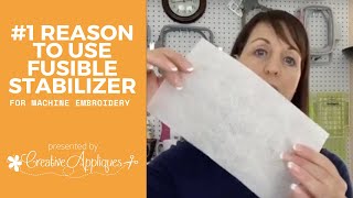 Using Fusible Stabilizer with Machine Embroidery [upl. by Campball]