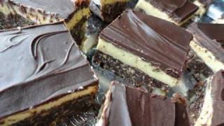 Nanaimo Bars Recipe Demonstration  Joyofbakingcom [upl. by Airlie]