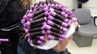 ♥ PT1 of 4 How to Perm at Home Spiral Basic and Piggyback Tutorial [upl. by Mcgean]