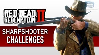 Red Dead Redemption 2  Sharpshooter Challenge Guide [upl. by Heisel]