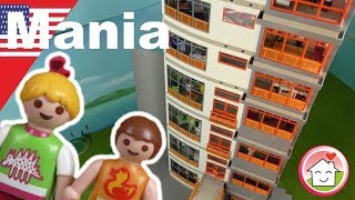 Playmobil english The Hauser Family’s Mega Hospital  PLAYMOMANIA [upl. by Lahtnero]