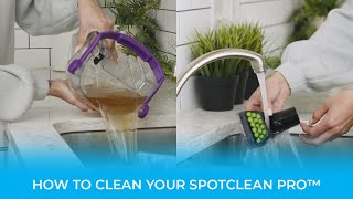 How To Clean The SpotClean Pro™ Portable Carpet Cleaner After Use [upl. by Berthe]