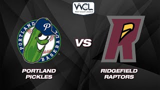 Portland Pickles vs Ridgefield Raptors [upl. by Nimajaneb]