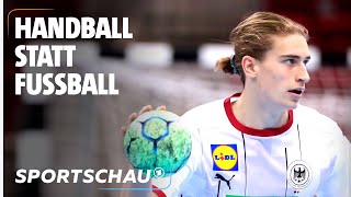 Juri Knorr Der vielseitige Youngster im DHBTeam  HandballWM  Sportschau [upl. by Rehpatsirhc]