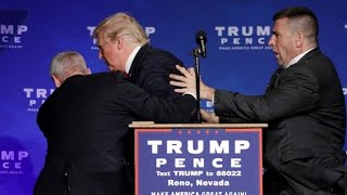 Donald Trump rushed off stage during rally in Nevada [upl. by Allen809]