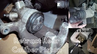 How to Retract Rear Caliper Piston [upl. by Rowen]