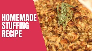 Homemade Stuffing Recipe [upl. by Mhoj]