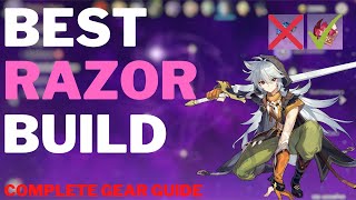 BEST RAZOR BUILD  Artifacts Weapons amp Teams Guide  Genshin Impact [upl. by Stephan]