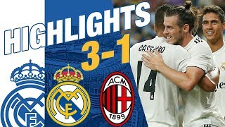 Real Madrid vs AC Milan 31 EXTENDED HIGHLIGHTS amp GOALS [upl. by Ursi]