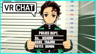 Tanjiro goes to JAIL Demon Slayer VR [upl. by Larisa]