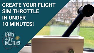 10 min builds Flight sim throttle Create your own Flight sim Throttle with Arduino [upl. by Tcideneb]