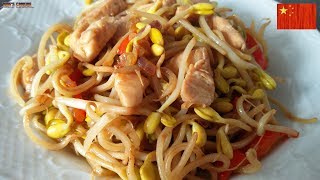 Chicken and Bean Sprouts Stir Fry [upl. by Syd]