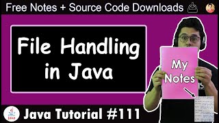 File Handling in Java [upl. by Airemaj]