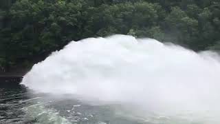 Fontana Dam Water Release Through Spillway [upl. by Chanda]