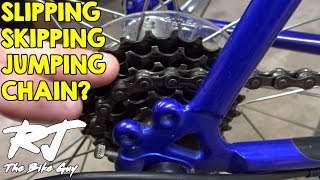 How To Fix Bike Chain SkippingSlippingJumping Gears [upl. by Assilem]