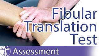 The Fibular Translation Test  Syndesmosis Injuries [upl. by Boris]