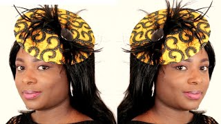 How to Make a Fascinator Headpiece  DIY Fascinator Hat with Headband  No sewing project ideas [upl. by Ash]