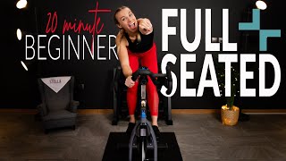 20 Minute FULL SEATED Beginner Indoor Cycling Workout [upl. by Salim981]