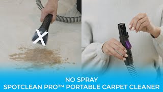 Troubleshooting No Spray  SpotClean Pro™ Portable Carpet Cleaner [upl. by Schweiker]