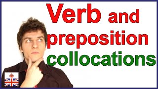 Verb and preposition collocations  English lesson [upl. by Damour]