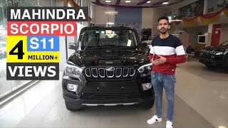 MAHINDRA SCORPIO S11 MODEL REVIEW  SCORPIO SUV REVIEW SCORPIO TOP VARIANT  CARQUEST [upl. by Hughmanick]