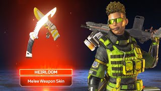 I FINALLY GOT THE KNIFE GUN BANGALORE HEIRLOOM in apex legends [upl. by Boorman767]