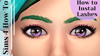 How to install Sims 4 Lashes shorts [upl. by Redienhcs883]