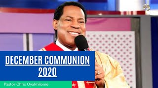 December Communion Service 2020  Pastor Chris Oyakhilome [upl. by Garth]