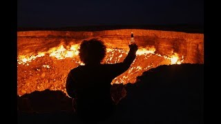 Travel To Darvaza Gas Crater  The Gates To Hell in Turkmenistan 2019 DJI OSMO pocket [upl. by Enidualc535]