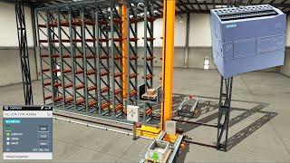 Automatizar almacén  Factory IO con PLC SIM Automated Warehouse [upl. by Odine]