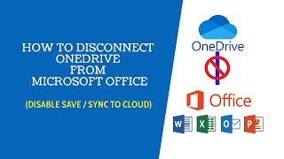 How to disconnect OneDrive from Microsoft Office [upl. by Aerdnaeel]