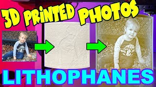 How to 3D Print LITHOPHANES  Convert Your Photos Into 3D Printed Art  Cura [upl. by Odama]