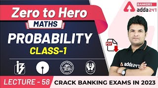 Probability Part1  Maths  Adda247 Banking Classes  Lec58 [upl. by Nitsuj]