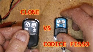 ⚡come programmare un radiocomando universale clone a 433 Mhz  tutorial [upl. by Miett192]