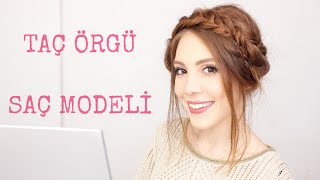 Taç Örgü Nasıl Yapılır  Saç Modeli  Ⅰ Aslı Özdel [upl. by Sair]