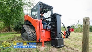 NEW Post Driver Developments for Skid Steer Loaders  Skid Steer Solutions [upl. by Nilra]