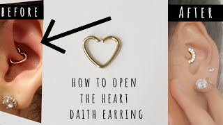 Changing Out My Heart Daith Earring Piercing FINALLY [upl. by Ader886]