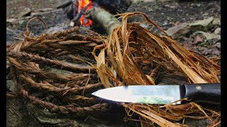 How To Make Natural Cordage From Cedar Bark [upl. by Nimrac]