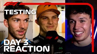 Drivers Day 3 Reaction  F1 PreSeason Testing 2024 [upl. by Bayly315]