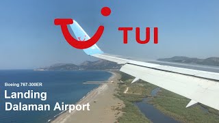 Landing Dalaman Airport LTBS  TUI  767300  10072019 [upl. by Frick701]