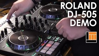 Roland DJ505 Serato DJ Controller Product Demo [upl. by Marley591]