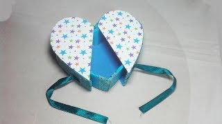 DIY Heart Gift Box How To Make A Heart Shape Box [upl. by Reinald621]