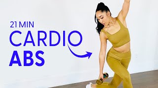 21 Minute Cardio Abs Workout  21 Day Tone [upl. by Corry]