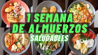 UNA SEMANA DE ALMUERZOS SALUDABLES  Michela Perleche [upl. by Zilla479]